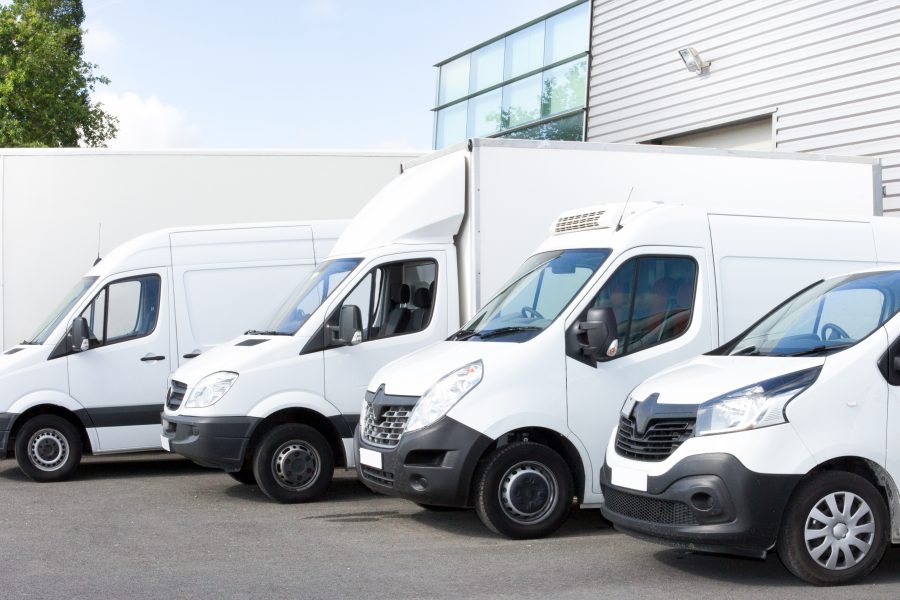 Several,Cars,Vans,Trucks,Parked,In,Parking,Lot,For,Rent